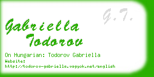 gabriella todorov business card